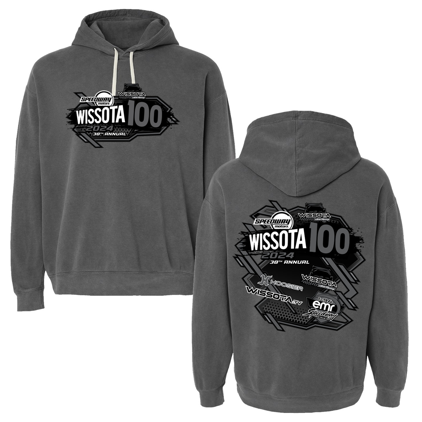 2024 W100 Comfort Colors Lightweight Fleece Hooded Sweatshirt