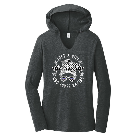 Just A Girl Long Sleeve Hoodie